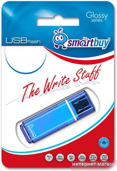 USB Flash Smart Buy Glossy Blue 32GB (SB32GBGS-B)