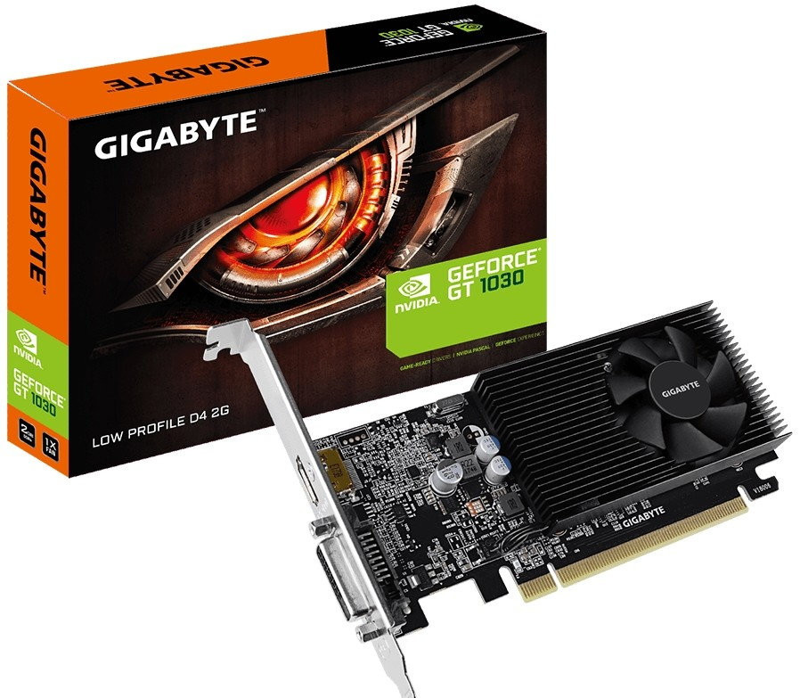 Видеокарта Gigabyte GeForce GT 1030 Low Profile 2GB DDR4