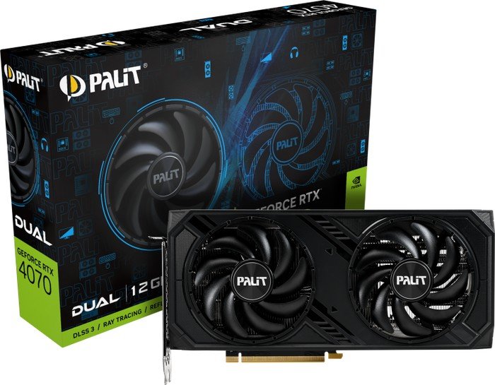 Видеокарта Palit GeForce RTX 4070 Dual NED4070019K9-1047D