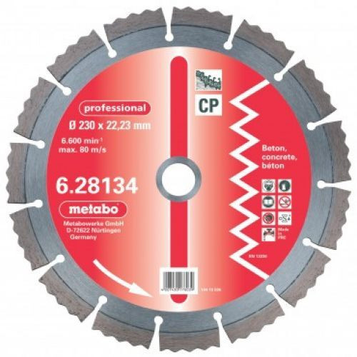 Отрезной диск алмазный Metabo 628132000