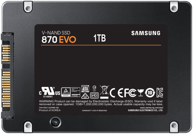 SSD Samsung 870 Evo 1TB MZ-77E1T0BW