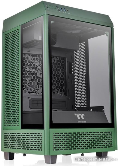 Корпус Thermaltake The Tower 100 Mini Racing Green CA-1R3-00SCWN-00