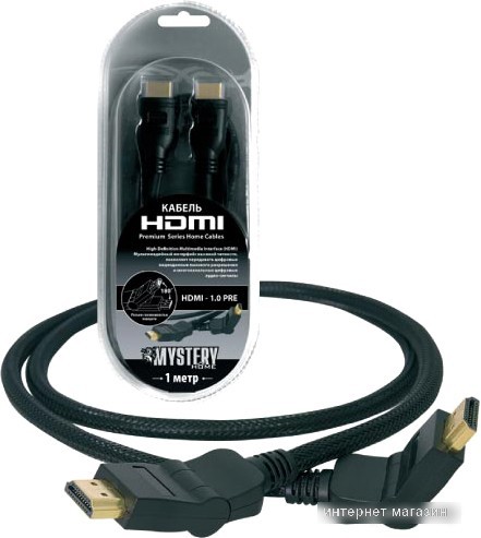 Кабель Mystery HDMI1.5pre HDMI - HDMI (1.5 м, черный)