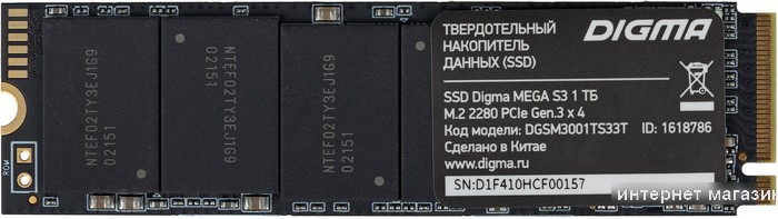 SSD Digma Mega S3 1TB DGSM3001TS33T