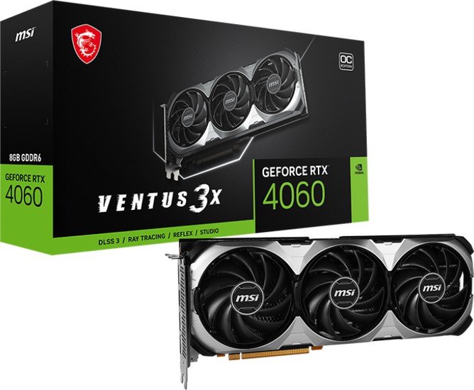 Видеокарта MSI GeForce RTX 4060 Ventus 3X 8G OC