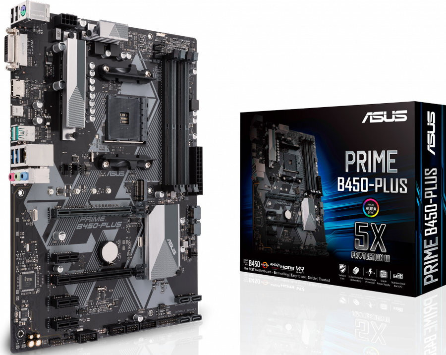 Материнская плата ASUS Prime B450-Plus