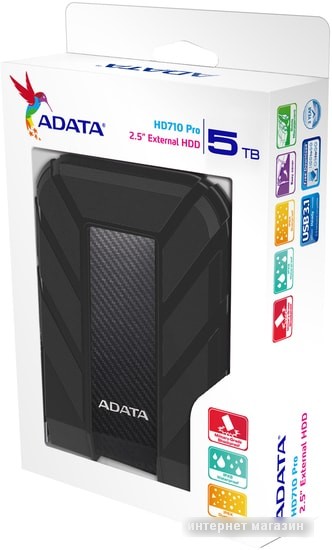 Внешний жесткий диск A-Data HD710P 5TB (черный)