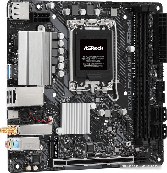 Материнская плата ASRock B760M-ITX/D4 WiFi