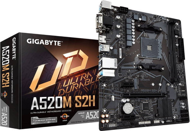 Материнская плата Gigabyte A520M S2H (rev. 1.0)