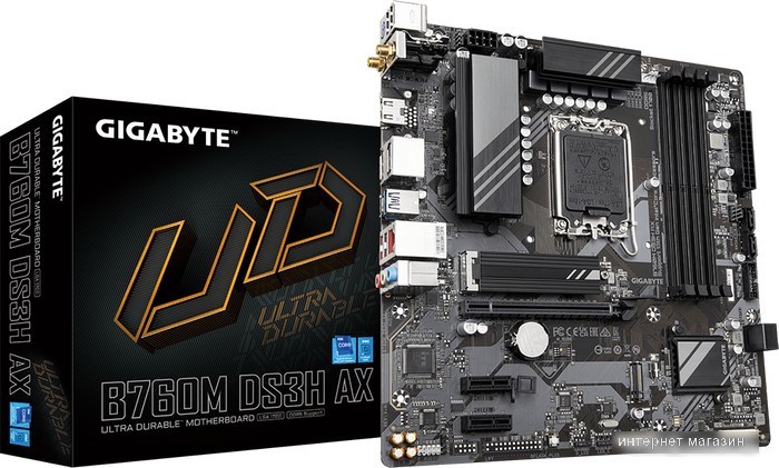 Материнская плата Gigabyte B760M DS3H AX (rev. 1.x)