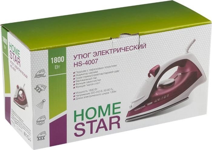 Утюг HomeStar HS-4007 (фиолетовый)