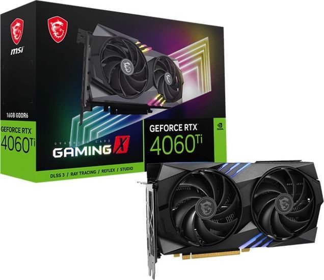 Видеокарта MSI GeForce RTX 4060 Ti Gaming X 16G