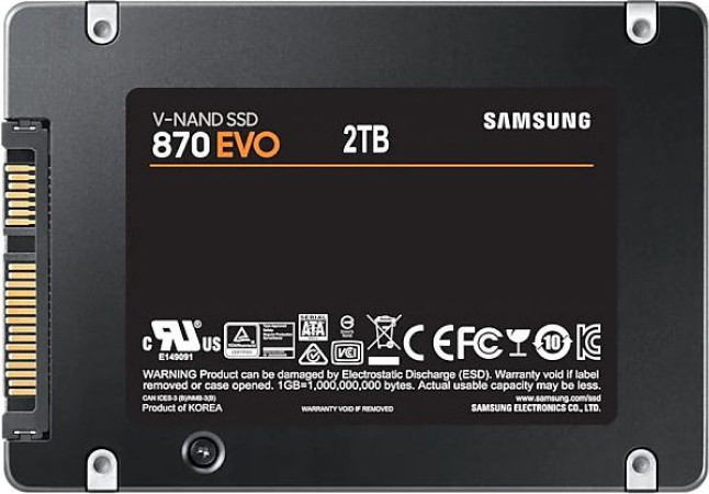 SSD Samsung 870 Evo 2TB MZ-77E2T0BW