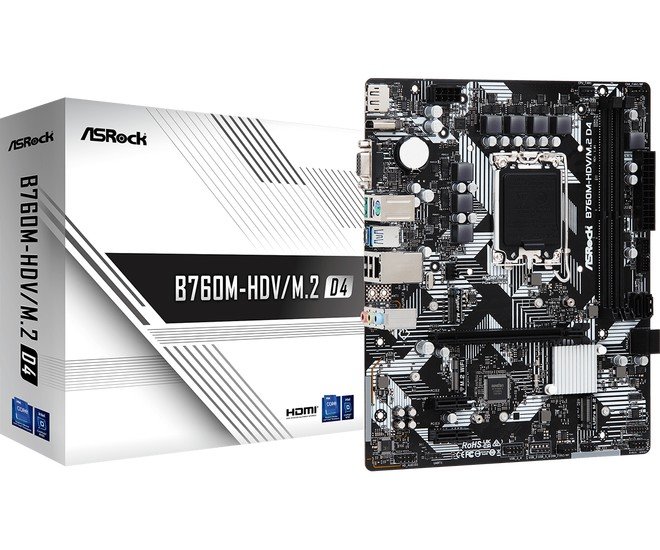 Материнская плата ASRock B760M-HDV/M.2 D4