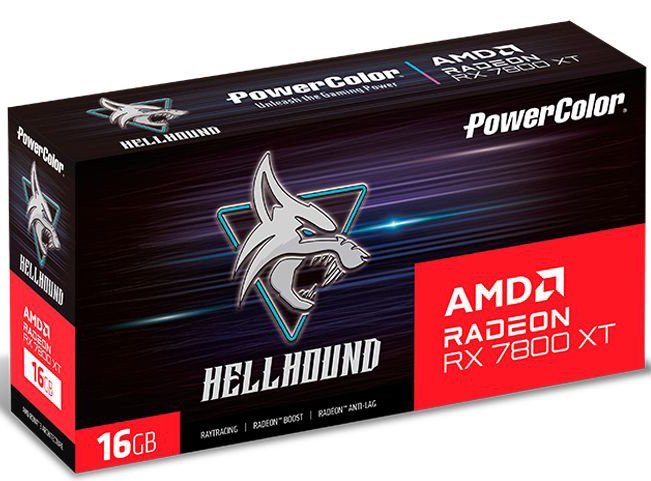 Видеокарта PowerColor Hellhound AMD Radeon RX 7800 XT 16GB GDDR6 RX 7800 XT 16G-L/OC