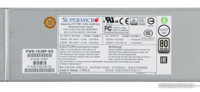 Блок питания Supermicro PWS-1K28P-SQ