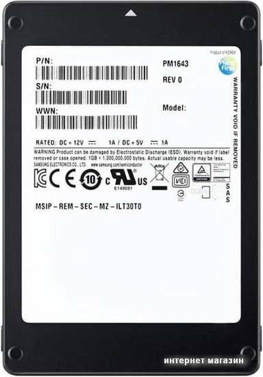 SSD Samsung PM1643a 3.84TB MZILT3T8HBLS