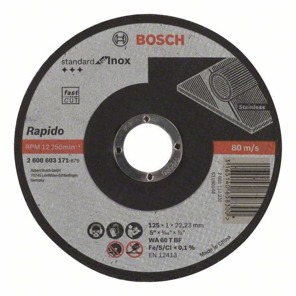 Отрезной диск Bosch Standard for Inox 2.608.603.171