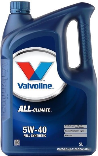 Моторное масло Valvoline All-Climate 5W-40 5л