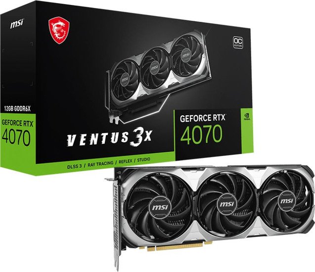 Видеокарта MSI GeForce RTX 4070 Ventus 3X E 12G OC