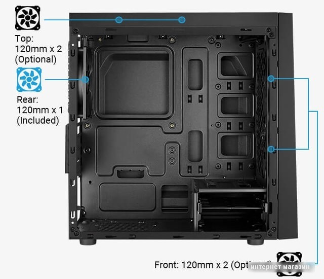 Корпус AeroCool Bolt Mini Tempered Glass