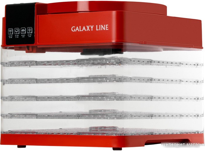 Сушилка для овощей и фруктов Galaxy Line GL2630 (красный)