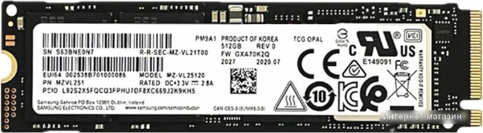 SSD Samsung PM9A1 1TB MZVL21T0HCLR-00B00