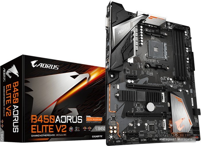 Материнская плата Gigabyte B450 Aorus Elite V2 (rev. 1.x)