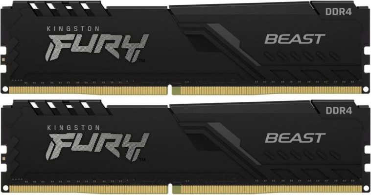 Оперативная память Kingston FURY Beast 2x8GB DDR4 PC4-25600 KF432C16BBK2/16