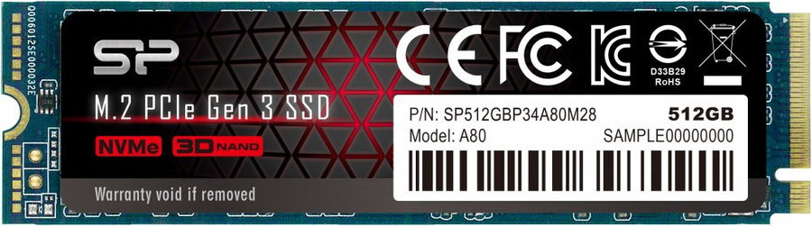 SSD Silicon-Power P34A80 512GB SP512GBP34A80M28