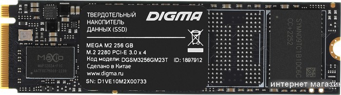 SSD Digma Mega M2 256GB DGSM3256GM23T