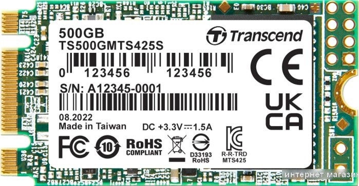 SSD Transcend 425S 500GB TS500GMTS425S