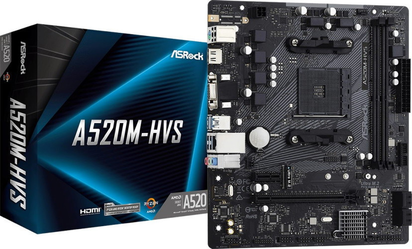 Материнская плата ASRock A520M-HVS