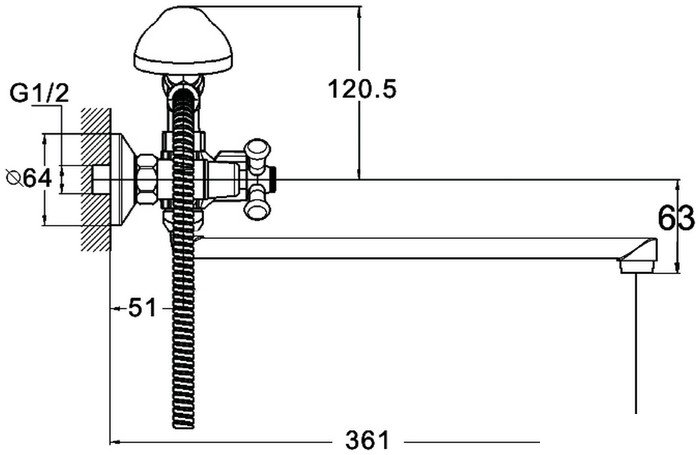 Смеситель G.Lauf QMT7-B722