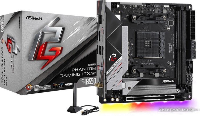 Материнская плата ASRock B550 Phantom Gaming-ITX/ax